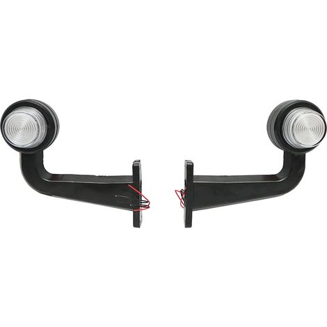 Set di luci di posizione laterali a LED con braccio 12-24V, bianco-rosso FR0158 Breckner Germany (1/5)