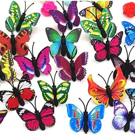 30 Pièces Punaises Tableau Liège Mignonne Couleur Papillon Punaises Durable et Ferme Punaise pour Decoratives Mur de Photos, Cartes, Babillard,Tableaux en Liège D'affichage Suspendu (1/5)