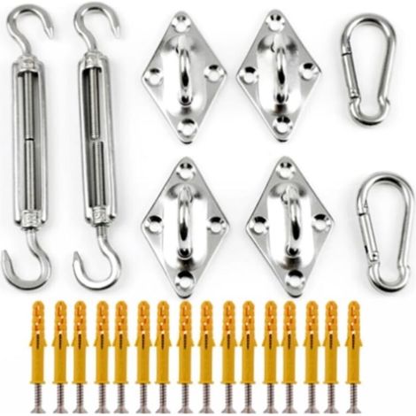 Kit d'accessoires pour l'installation d'un store carré - Pour l'installation d'un store de jardin - 1 kit (1/4)