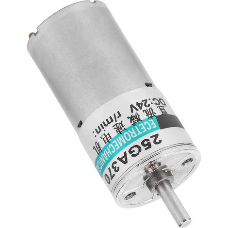 Moteur à engrenages CC petit et basse vitesse CW CCW à aimant permanent, support, contrôle sportif 24V XD25GA370 (300 tr/min) (1/5)