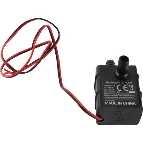 4,8 W 300 l/h Tauchwasserpumpe, 300 cm Förderhöhe, Schutzart IP68, 12 V DC bürstenlose Mikro-Wasserpumpe für Aquarien und Springbrunnen (1/5)