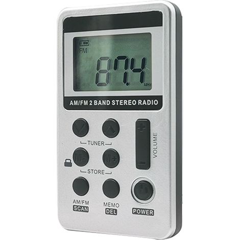 Radio Transistor AM FM - Réception Numérique - Écran LCD 1,5 Pouces - Batterie Rechargeable 500 mAh - Autonomie 12 H - Pour Randonnée Voyage Extérieur - 1 Pièce (1/5)