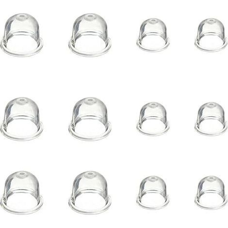 12 Pièces Carburateur Amorce Pompe Ampoule 19 mm et 22 mm Poire Pompe Amorcage Accessoires de Carburateur pour Debroussailleuse Tronçonneuse Souffleur Tondeuse (1/4)