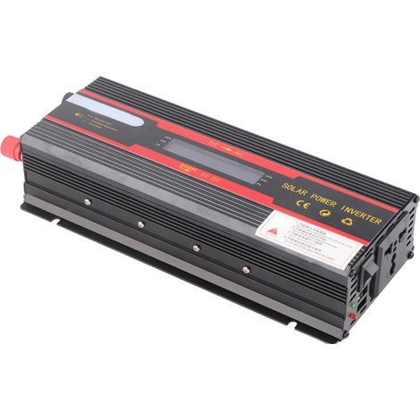 Convertisseur de puissance pour voiture DC12V vers AC220V 6000W à onde sinusoïdale modifiée avec écran LCD (1/5)
