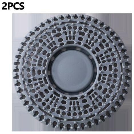 Attrape-cheveux pour canalisation de douche, lot de 2 protecteurs de canalisation en silicone de qualité supérieure et couvercle de canalisation de douche pour canalisations régulières dans les douche (1/4)