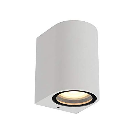Lucide ZARO - Faretto da parete per esterni, 1 x GU10, IP44, colore: Bianco (1/4)