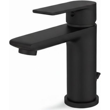 Miscelatore lavabo con scarico  Vema TIMEA V16010 - Nero Opaco (1/3)