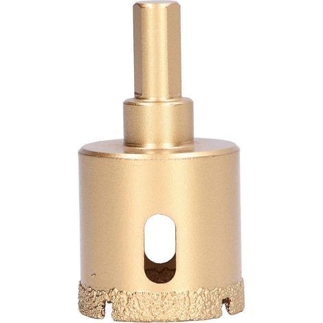Foret diamanté brasé pour carottage, scie cloche, fraise creuse pour verre, carrelage, granit, marbre, porcelaine, 35 mm