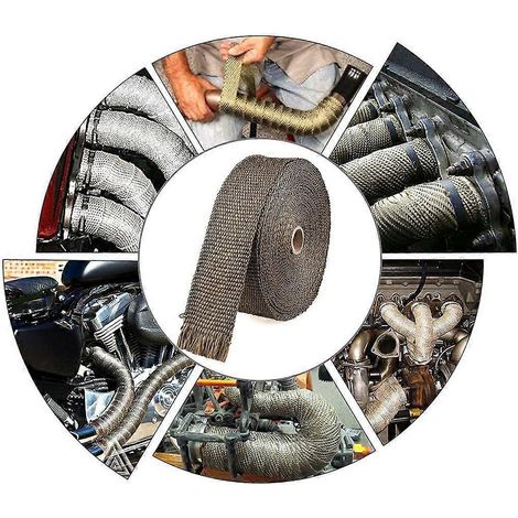 Ruban isolant thermique pour échappement de voiture et de moto. (1/4)