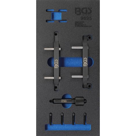 BGS Carro de taller incrustación 1/3: Juego de herramientas de ajuste del motor para Jeep 3.0 V6 Diesel 9 pzs. - 9695