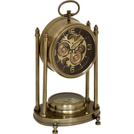 Orologio da tavolo zac 22x28 cm dorato - Atmosphera créateur d'intérieur (1/3)
