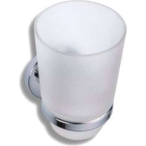 Novaservis Metalia 1 - Supporto con bicchiere, cromo/vetro 6106,0