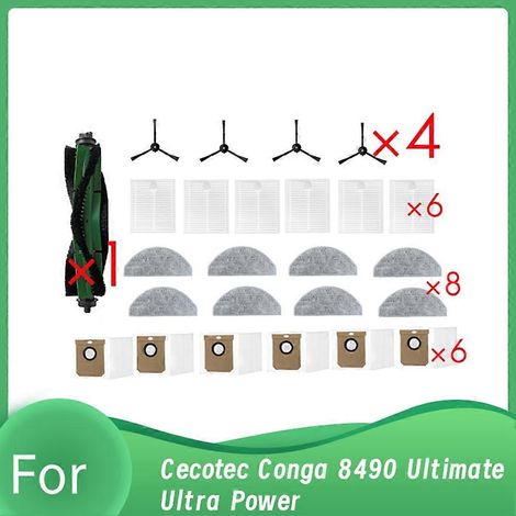 Accessoires ultra-résistants pour aspirateurs Cecotec Conga 8490 Ultimate Ultra Power / 7490 Ultimate Home X-Treme Genesis (1/5)