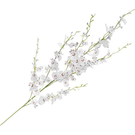 Künstliche Tanzende Seidenorchidee, 7 Zweige, 110 cm langer Stiel, künstliche Orchideenblüten mit biegsamen Stielen, kein Gießen erforderlich, für Zuhause, Hochzeiten usw. (1/5)