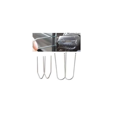 4 Pièces Outils Démontage D'autoradio, Outil Démontage Audio Levier Retrait D'autoradio, Outil Déverrouillage Support Autoradio, Automobile Intérieur Universel Accessoires De Réparation