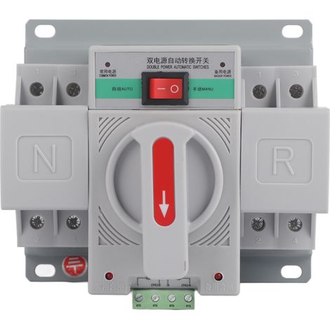 Automatischer Umschalter mit dualer Stromversorgung 63A 220V 2P Mini (1/5)