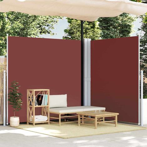 Auvent latéral rétractable - Auvent de jardin Soleil imperméable Marron 220x600 cm BV356074 - BonneVie (1/5)