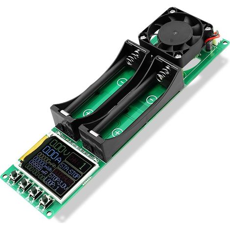 Testeur de capacité de batterie DC5V Module de résistance interne Capacité Tension Courant Puissance avec écran LCD de type C pour batterie au lithium double canal (1/5)