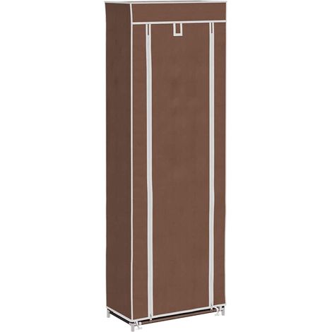 Maison Exclusive - Scarpiera in Tessuto Richiudibile 57 x 29 x 162 cm Marrone