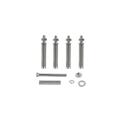 M6 x 100 mm Sechskant-Expansionsschrauben, Expansionsschraube, 304 Edelstahl-Anker, Beton, robuste Befestigungsanker für den Wandbau, 4 Stück (1/4)