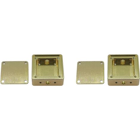 Boîtier de blindage en aluminium 2X, boîtier RF, oxyde conducteur doré électromagnétique (1/5)