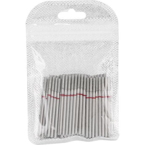 Lot de 50 embouts de ponçage à tête plate pour lime électrique, retrait des cuticules et polissage des ongles. (1/5)