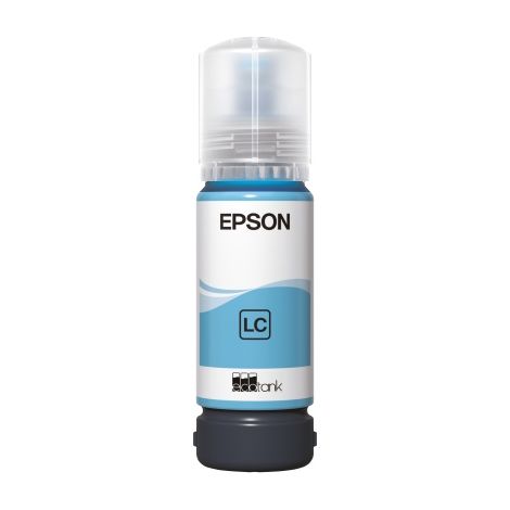 Bouteille de recharge d'encre Epson EcoTank 108 (C13T09C54A), cyan clair