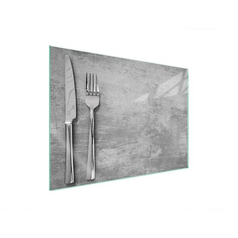 PIASTRA PROTETTIVA IN VETRO PER FORNELLI 70x52 POSATE (1/5)