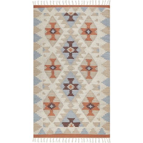 Rug DILIJAN Multicolour 80 x 150 cm Cotton Kilim (1/5)