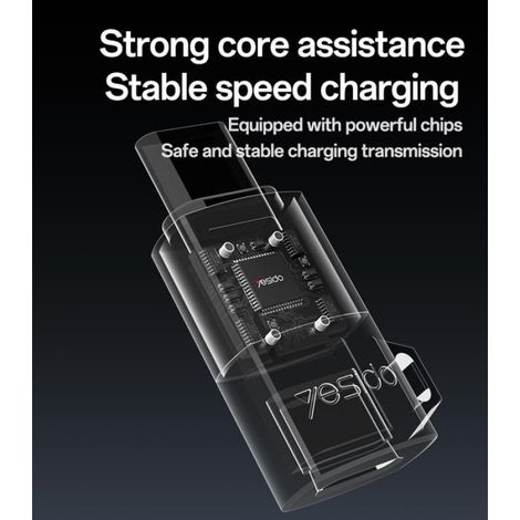 Adaptateur de charge rapide - - 60W - IP vers Type-C - 480 Mbps - Alliage d'aluminium - Charge OTG - Noir (1/5)