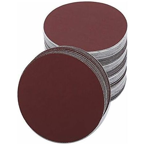 DEESSE SHOP - Lot de 30 disques de ponçage ronds de 180 mm pour ponceuse grain 60/80/120/180/240/400 feuille de sable de papier de verre rond (1/4)