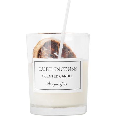 Bougie en Verre Portable avec Décoration - Parfum d'Aromathérapie pour Maison (1/5)