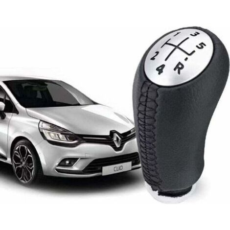 Pommeau de Vitesse Clio 3 – EN CUIR - Levier de Vitesse 5 Vitesses pour Laguna / Megane 2 / Clio 4 / Scenic / Kangoo (1/4)