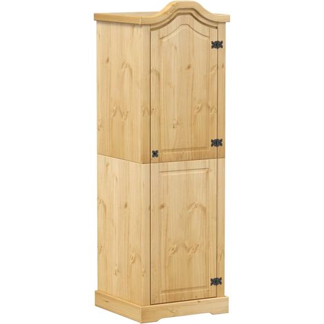 Garde-robe,Armoire Corona 55x52x170 cm bois de pin massif CFW53857 (1/5)