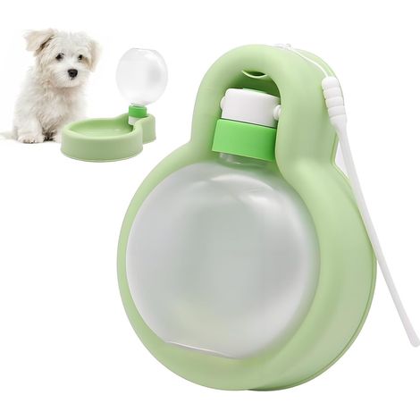 500ml Hundetrinkflasche Tragbar Auslaufsicher Grün (1/5)