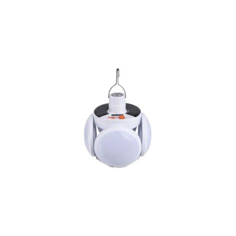 Linterna LED de camping Crezuo, luz de camping impermeable con brillo ajustable, lámpara LED recargable portátil.