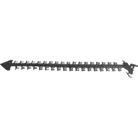 Jauge à neige extérieure de 91 cm (36 pouces) - Grande tige en fer pour mesurer la profondeur de neige, idéale pour le jardin et les décorations de Noël. (1/5)