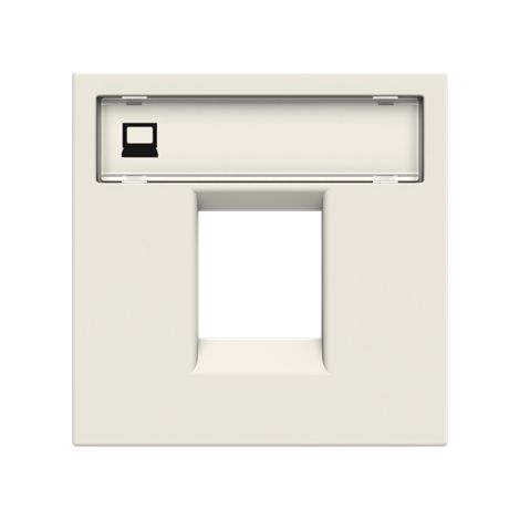Tapa conector RJ45 Serie Zenit de Niessen Blanco - 1