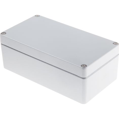 Boîtier RS PRO en Fonte d'aluminium, 220 x 120 x 81mm, Gris IP66 ( Prix pour 1 ) (1/2)
