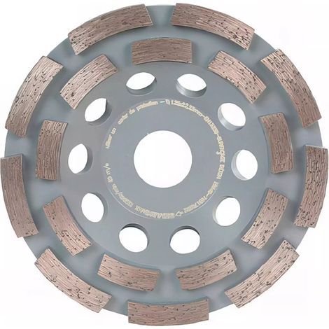 Sidamo – Assiette à poncer diamant pour béton Ø125 mm – Double rang de segments – Alésage 22,23 mm – Hauteur 5,5 mm – Rendement optimal (1/5)
