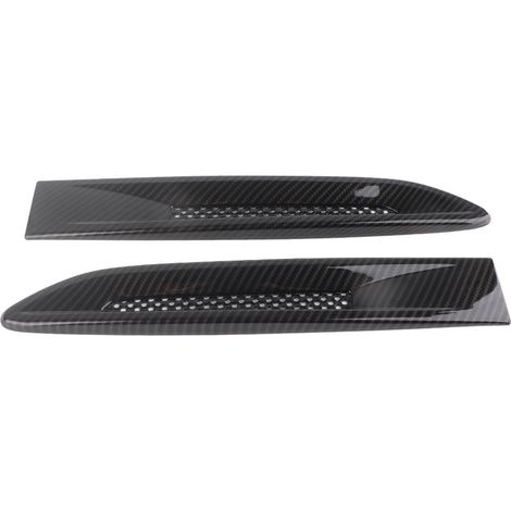 2Pcs Fibre de Carbone Texture Aile Latérale Prise d'Air Sortie Couvercle pour Jaguar XF XFL XE (1/5)