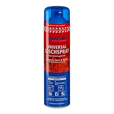HEKATRON SCHAUMFEUERLÖSCHSPRAY 600ML BRANDKLASSE: A, B, F 1ST. FLS HAUS, BÜRO&KÜCHE