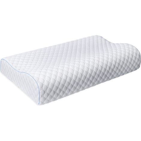 Oreiller cervical, oreiller réglable en hauteur, en mousse à mémoire de forme ergonomique-AquaForge (1/4)