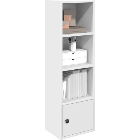 Bücherregal Weiß 31x24x102 cm Holzwerkstoff