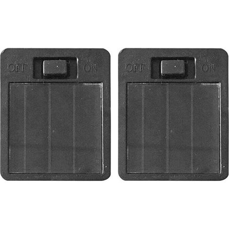 YMYNY Lot de 2 boîtes à piles solaires de rechange pour lampe solaire à suspendre Noir (1/4)