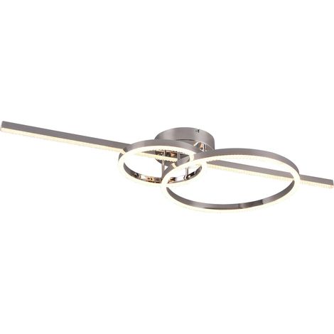 Plafoniera LED multifunzione, metallo, cromo, L100 cm, Montilla (1/4)
