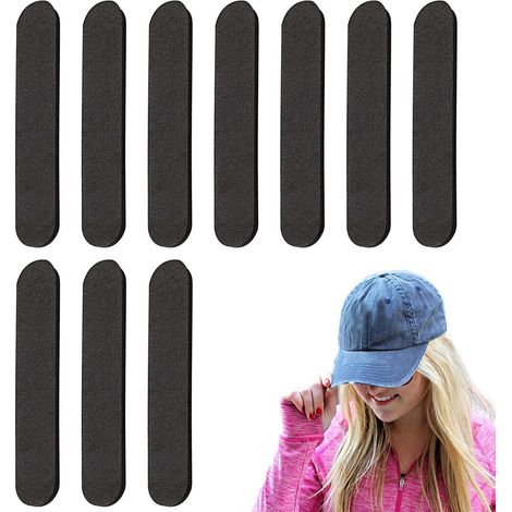 Ajusteur de taille de chapeau – 10 bandes adhésives réductrices, bandes de chapeau réglables pour chapeaux de seau, casquettes de baseball, chapeaux de pêcheur Ajustement confortable, facile à (1/5)