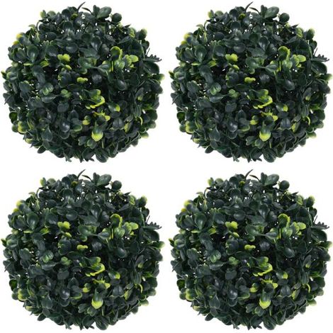Boules de buis artificiel, 4 pièces, 12 cm (1/5)