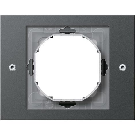 Gira Cadre de recouvrement 1f Gira TX44 (WG UP) Anthracite [021167], 0211 67