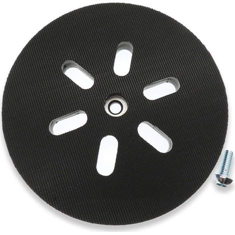 Soavoa Plateau de Ponçage 150mm 6 Trous Caoutchouc pour Ponceuse Bosch GEX Compatible Ponçage Bois Plâtre (1/5)
